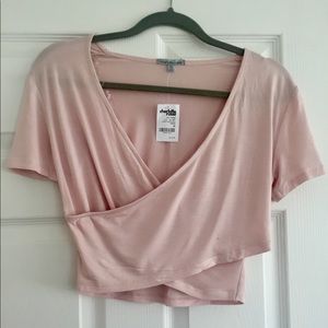 Charlotte Russe Wrap Crop Top